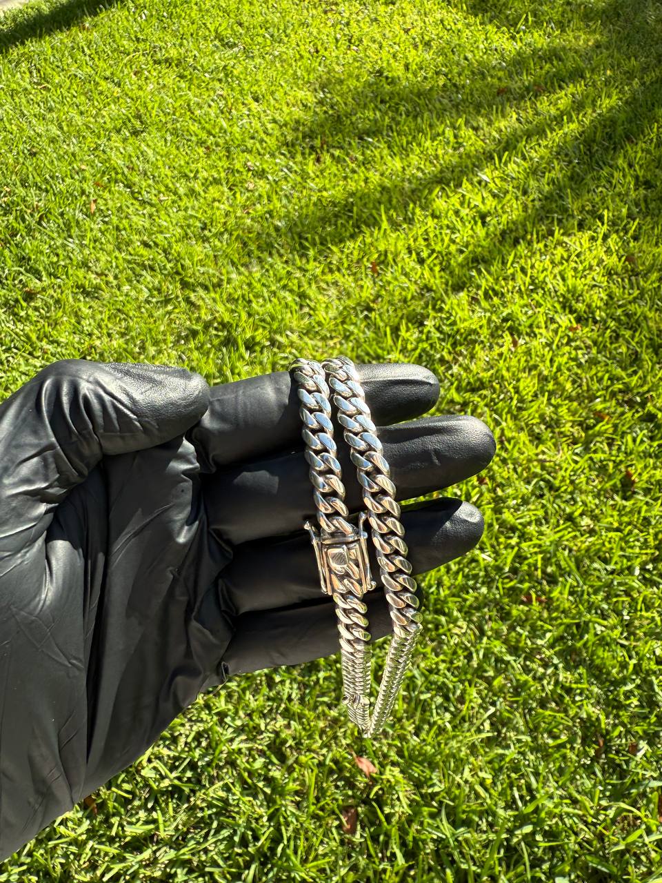 8MM Silver Cuban Link Chain (Handmade)