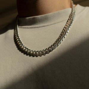 10MM Silver Cuban Link Chain (Handmade)