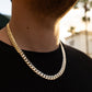 10MM 14KT Gold Over Silver Cuban Link Chain (Handmade)