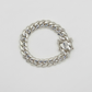 12MM Silver Cuban Link Bracelet