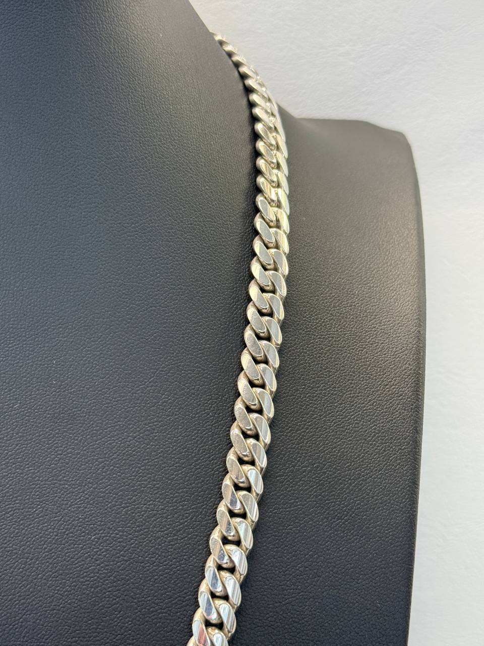 8MM Silver Cuban Link Chain (Handmade)