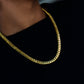 8MM 14KT Gold Over Silver Cuban Link Chain (Handmade)