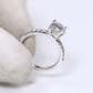 1.5CT Round Cut Lab Diamond Ring With 10KT Gold Band