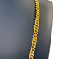 8MM 14KT Gold Over Silver Cuban Link Chain (Handmade)