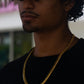 8MM 14KT Gold Over Silver Cuban Link Chain (Handmade)