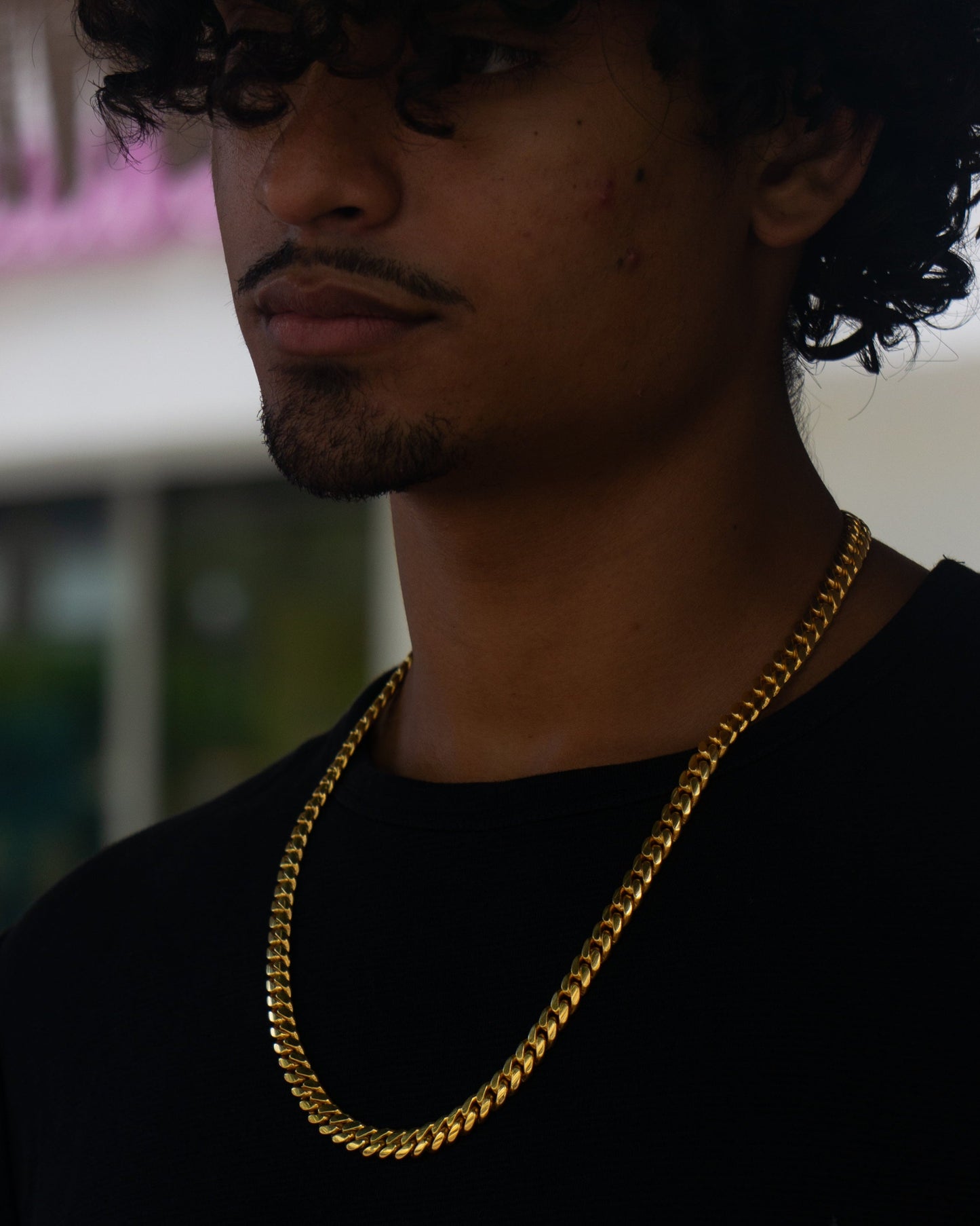 8MM 14KT Gold Over Silver Cuban Link Chain (Handmade)