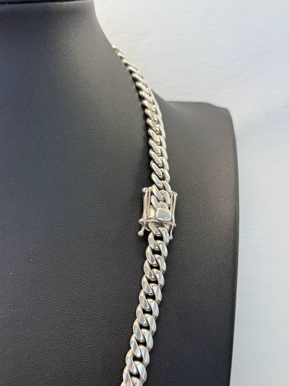 8MM Silver Cuban Link Chain (Handmade)