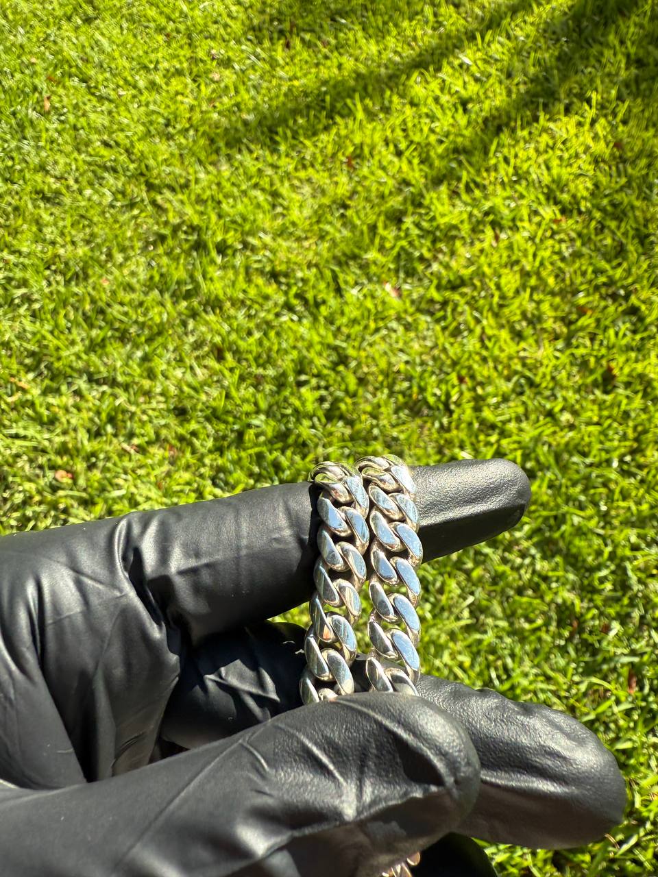 8MM Silver Cuban Link Chain (Handmade)