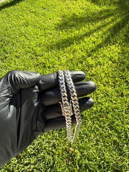 8MM Silver Cuban Link Chain (Handmade)