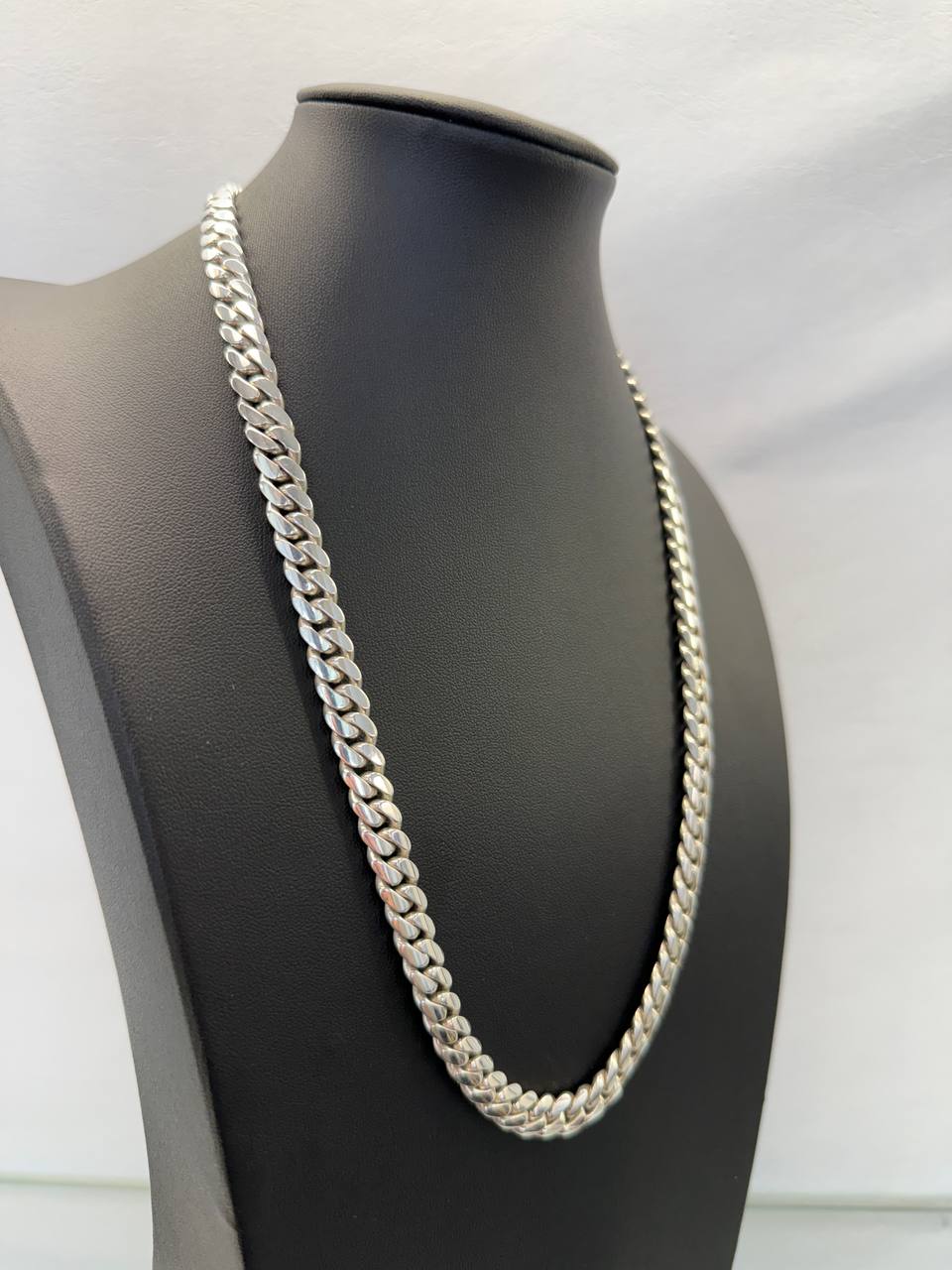 8MM Silver Cuban Link Chain (Handmade)