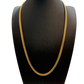 4MM 14KT Gold Over Silver Cuban Link Chain (Machine Made)