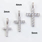 Iced Out Moissanite Cross Pendant With 925 Silver