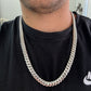 26 Inch Silver Cuban Link Chain and 9 inch Bracelet