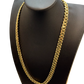 10MM 14KT Gold Over Silver Cuban Link Chain (Handmade)
