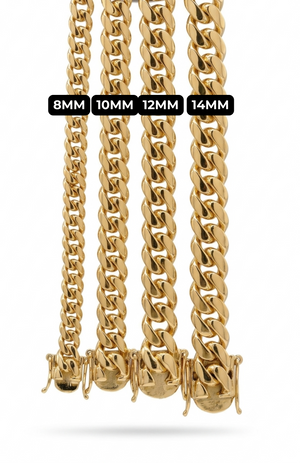 14Kt Gold Over Silver Handmade Cuban Link Bracelet