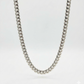 8MM solid silver Cuban link chain, handmade in Miami