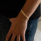 8MM 14KT Gold Over Silver Cuban Link Bracelet