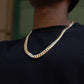 10MM 14KT Gold Over Silver Cuban Link Chain (Handmade)