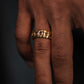 10Kt Gold 8MM Cuban Link Ring