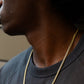 4MM 14KT Gold Over Silver Cuban Link Chain (Machine Made)