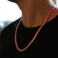 8MM 14KT Gold Over Silver Cuban Link Chain (Handmade)