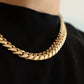 12MM 14KT Gold Over Silver Cuban Link Chain (Handmade)