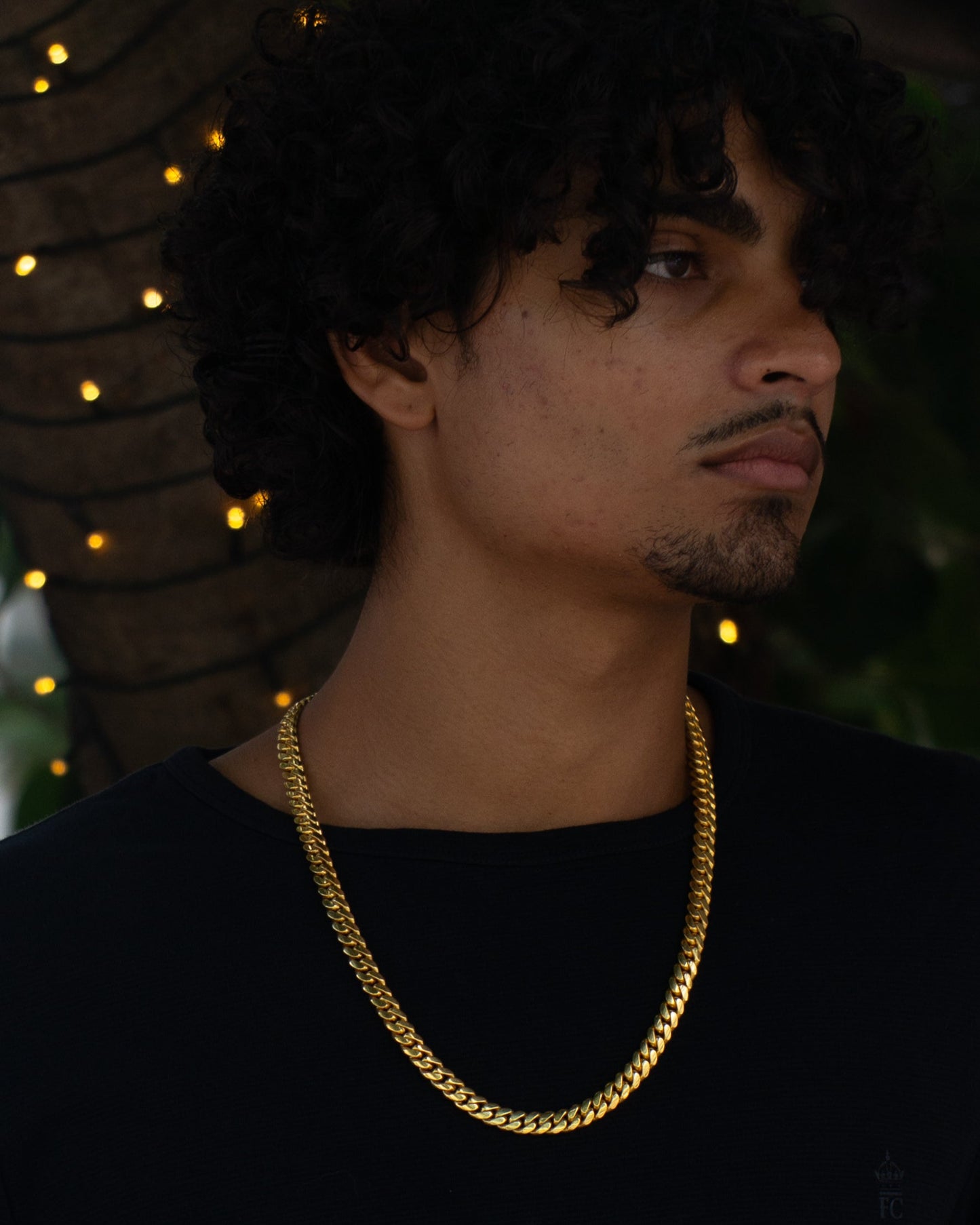 8MM 14KT Gold Over Silver Cuban Link Chain (Handmade)