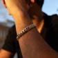 12MM 14KT Gold Over Silver Cuban Link Bracelet