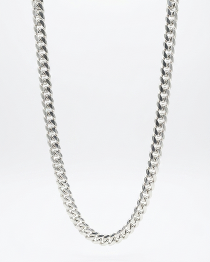 10MM Silver Cuban Link Chain (Handmade)