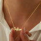 Gold or Silver Custom Name Necklace