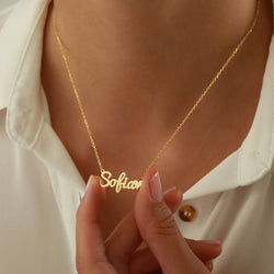 Solid Gold Custom Name Necklace