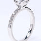 1.5CT Round Cut Lab Diamond Ring With 10KT Gold Band