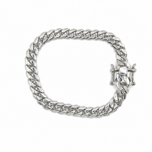 8MM Silver Cuban Link Bracelet