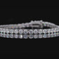 4MM Moissanite Tennis Bracelet With 925 Silver Plated