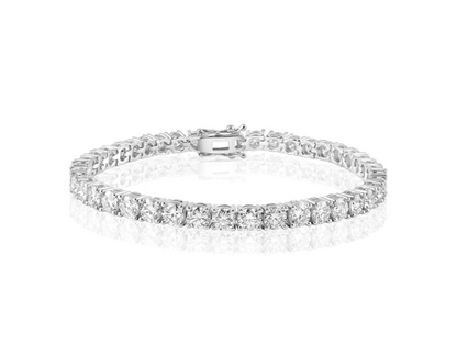 4MM Moissanite Tennis Bracelet With 925 Silver Plated