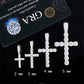 Iced Out Moissanite Cross Pendant With 925 Silver