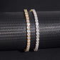 4MM Moissanite Tennis Bracelet With 925 Silver Plated